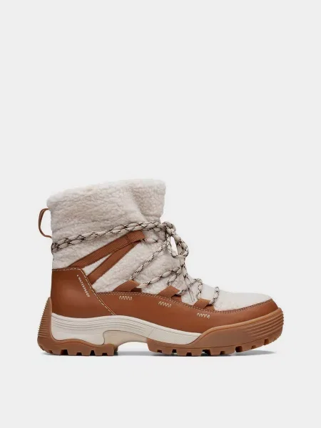 Меланжевые ботинки Clarks