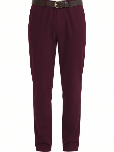 Felix Hardy Pantaloni bordeaux roșu