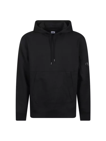 Lniana bluza z kapturem C.p. Company czarna