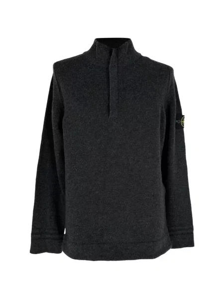Pulover Stone Island tricotate cu strasuri gri