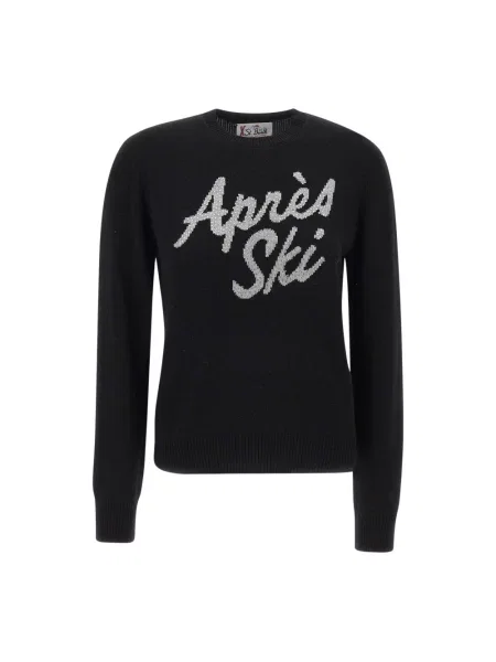 Sweter Mc2 Saint Barth wełniany czarny