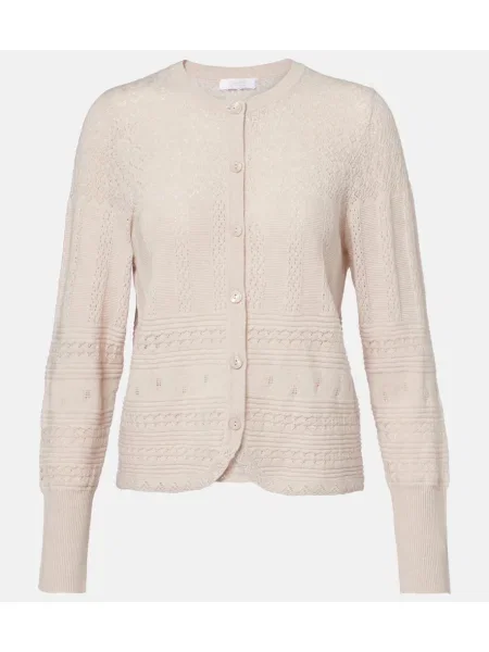 Kardigan Eres wełniany różowy