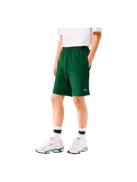 Spodenki sportowe Lacoste zielone