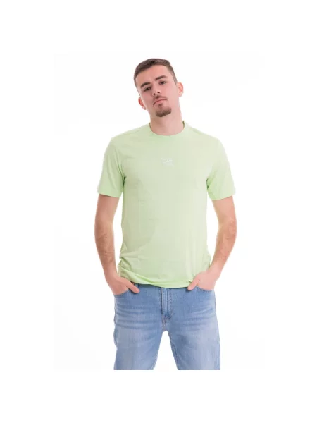 Koszulka Emporio Armani Ea7 z nadrukiem casual zielona