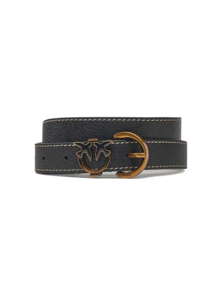 Ženski remen Pinko Tamboril Belt Black crna