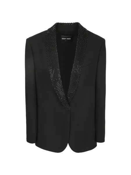 Sacou Giorgio Armani cu rever negru