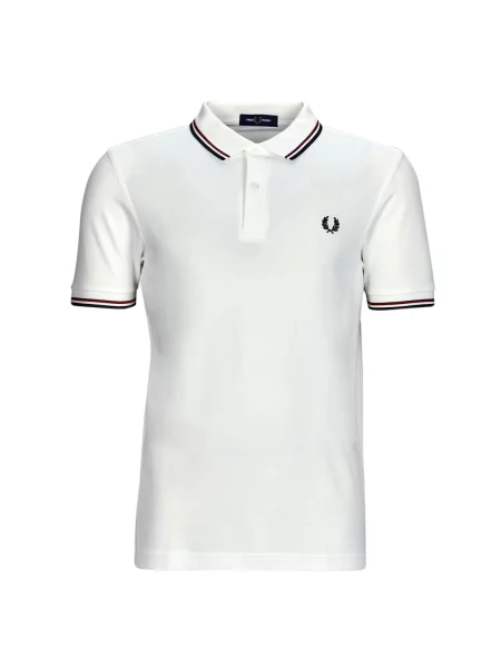 Polo majica Fred Perry s kratkimi rokavi bela