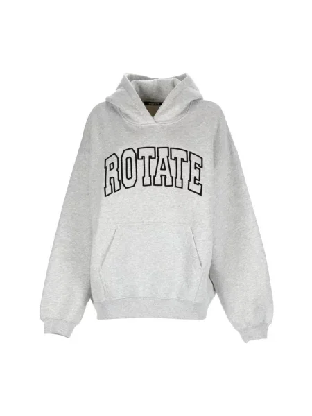 Bluza z kapturem Rotate Birger Christensen z logo szara