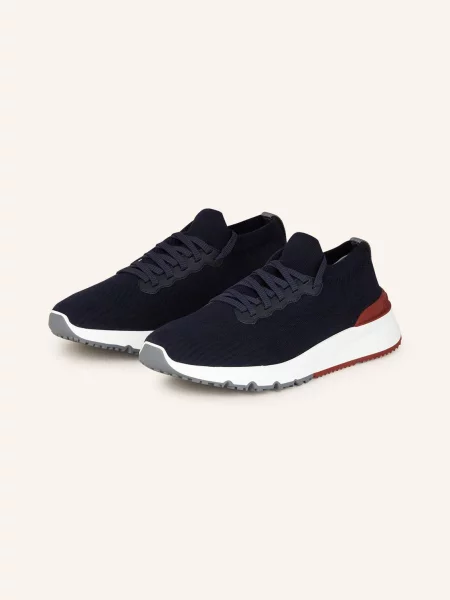 Brunello Cucinelli Sneakersy blau czarne
