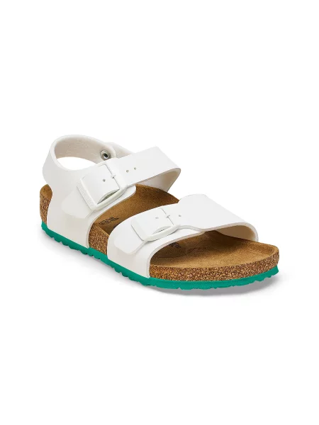 Birkenstock New York Kids BS Birko-Flor Narrow Fit White KobietyDzieci Sandały Birkenstock Size: 5 biały