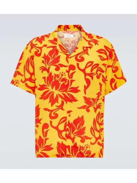 Košile Erl s potiskem červená