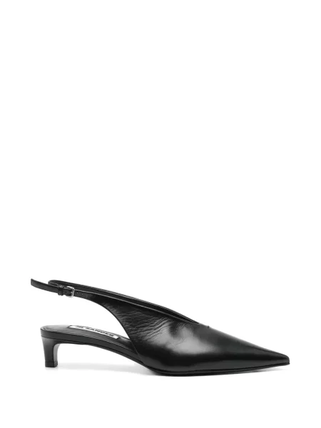Pantofi cu toc Jil Sander din piele negru