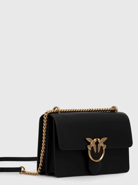 Шкіряна сумочка Pinko чорний