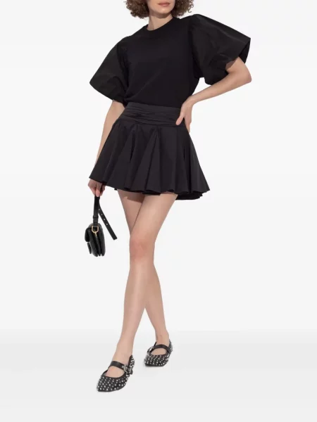 Fusta plisata Allsaints plisată negru
