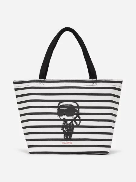 Karl Lagerfeld torebka czarny biała