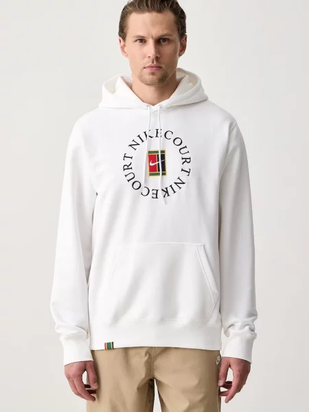 Nike Sportswear αθλητική μπλούζα ανδρική με NikeCourt Heritage Dri-FIT λευκό