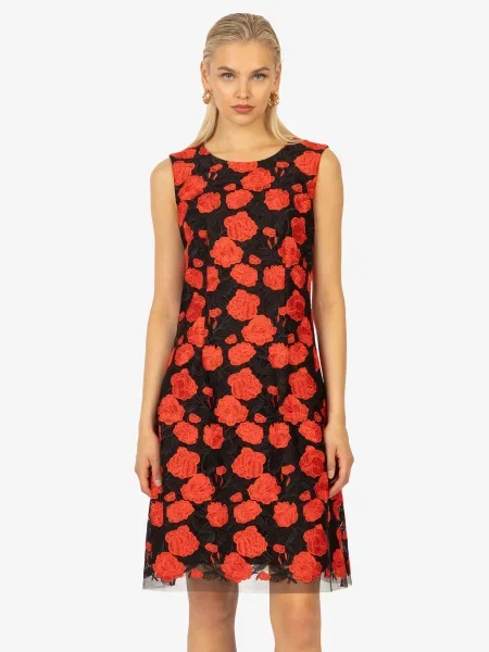 Kraimod Rochie roșu neon negru