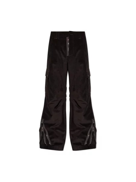 Spodnie cargo Dolce And Gabbana sztruksowe brązowe
