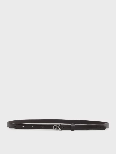 Шкіряний ремінь Calvin Klein коричневий