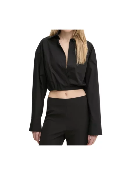 Bluzka Moschino z kołnierzem czarna