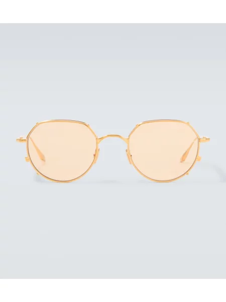 Ochelari de soare rotunzi Jacques Marie Mage auriu