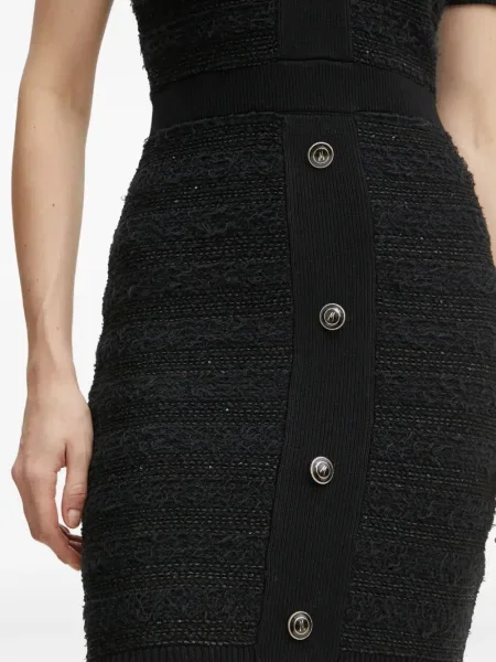 Rochie mini Marciano scurtă de costum negru