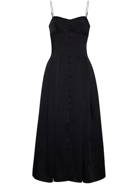 Rochie midi Adam Lippes din satin negru