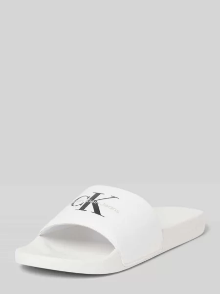 Kapcie Ck Calvin Klein białe