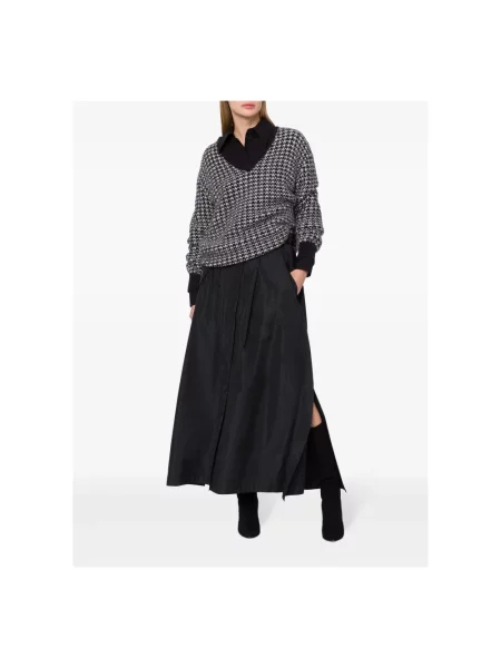 Moherowy sweter Alberta Ferretti czarny