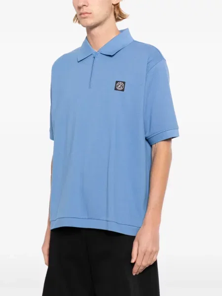 Polo marškinėliai Sport B. By Agnès B. su autografu mėlyna