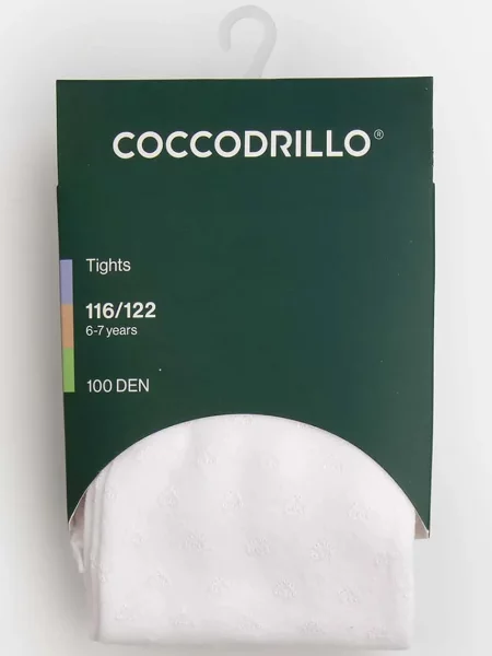Coccodrillo punčocháče dětské bílé