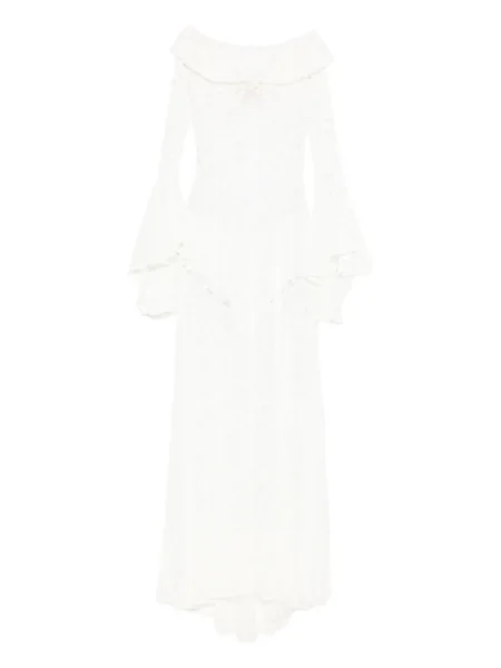 Maksi sukienka maxi Miau By Clara Rotescu garniturowa biała