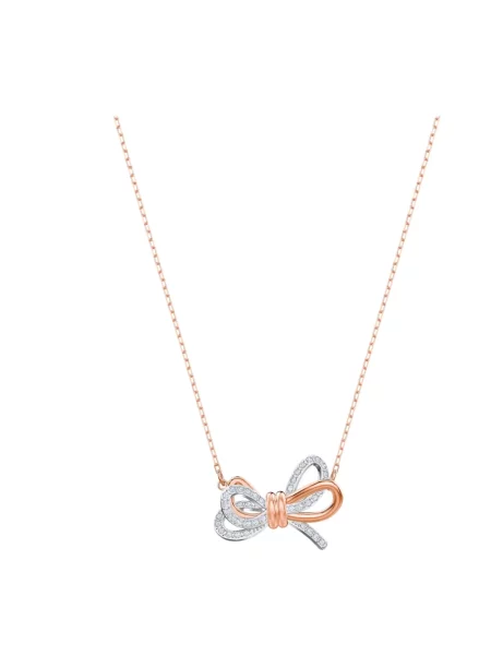 Naszyjnik Swarovski z kokardką żółty