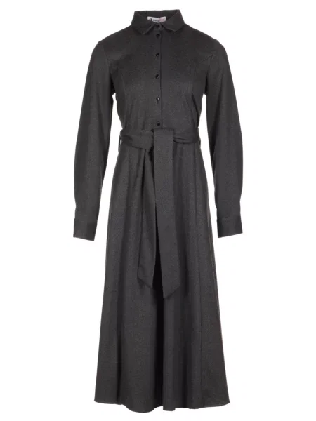 Сукня міді LadyLike вовна/віскоза сірий