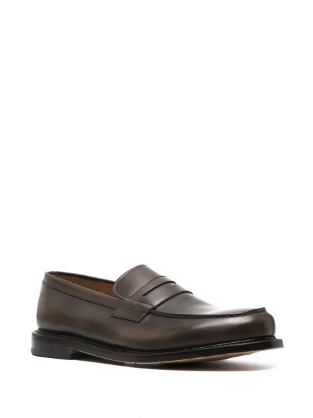 Pantofi loafer Premiata din piele maro