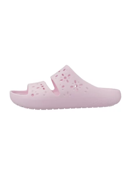 Natikače Crocs s cvjetnim printom ružičasta