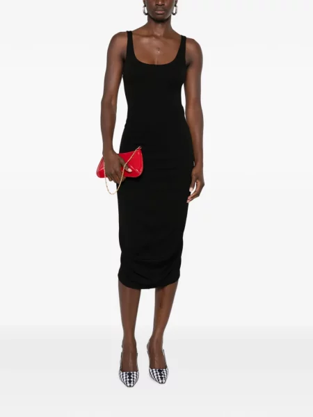 Rochie midi Jacquemus fără mâneci negru