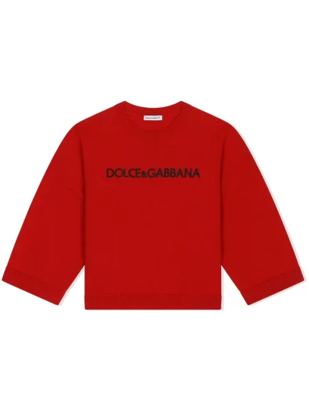 Sweter dziecięcy Dolce And Gabbana czerwony