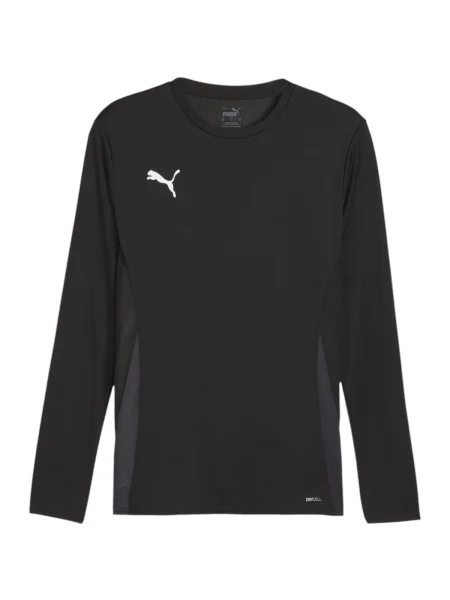 PUMA Tricou funcțional teamGOAL gri închis / negru alb