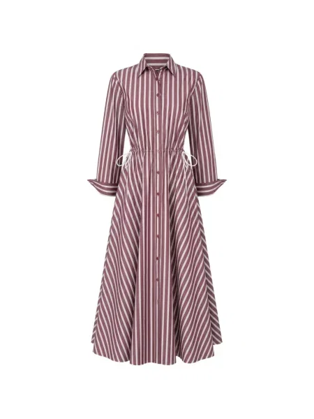 Rochie tip cămașă Toccin cu cordon roșu