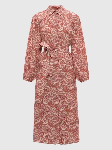 Сукня-сорочка UBICATO із шовку Max Mara Weekend рожева