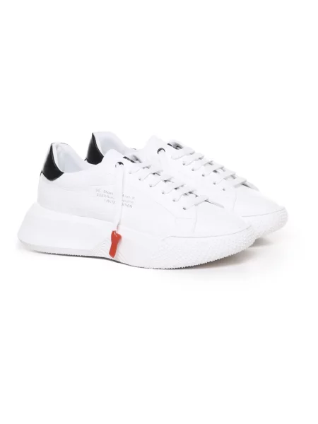 Sneakersy Giuliano Galiano skórzane z nadrukiem białe