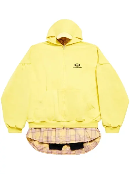 Geacă Balenciaga cu glugă galben