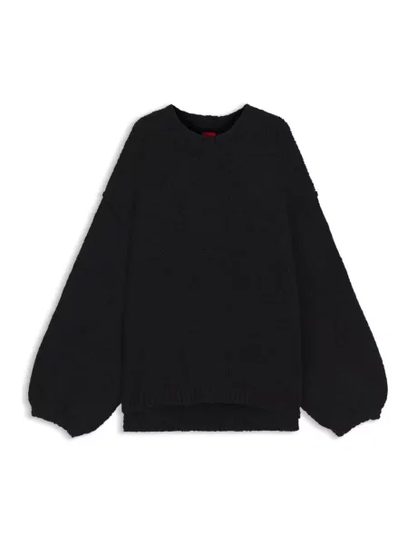 Sweter Hugo wełniany czarny