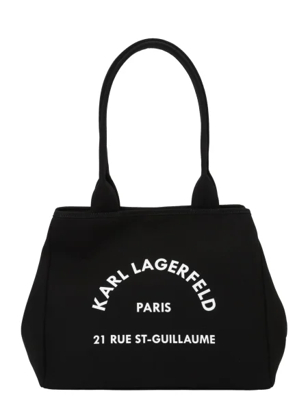 Geantă shopper Karl Lagerfeld alb
