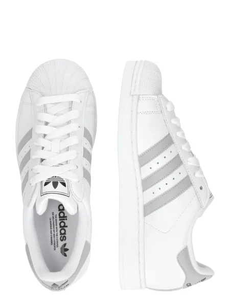 ADIDAS ORIGINALS Sportbačiai be auliuko Superstar II pilka / juoda balta