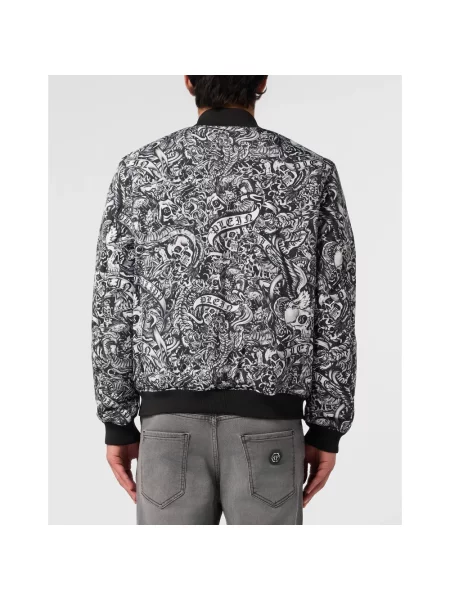 Kurtka bomber Philipp Plein czarny