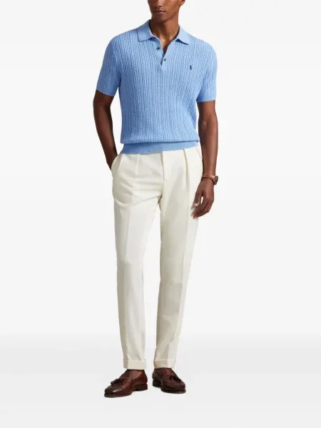 Ριγέ δερμάτινος κάλτσες Polo Ralph Lauren με κορδόνι μαύρο