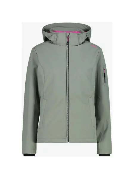 Kurtka CMP Softshell Full Zip Hood zielonoszara XXS szara