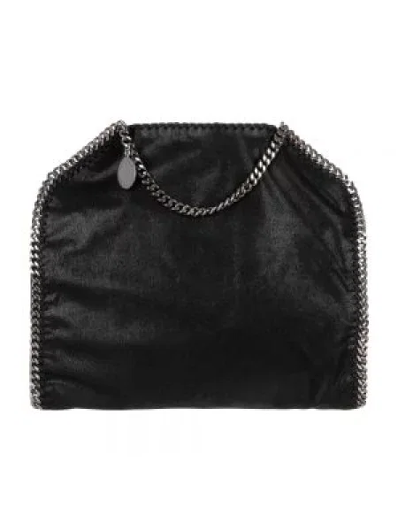 Duża mały torebka na łańcuszku Stella Mccartney z granatem czarna